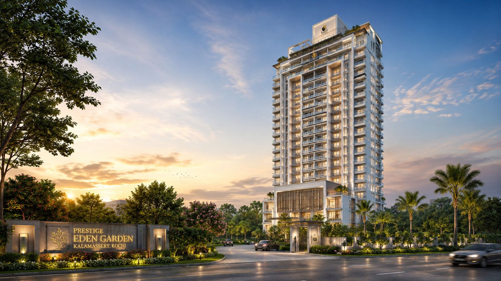 Prestige Eden Garden apartment tower in Kalamassery, Kochi